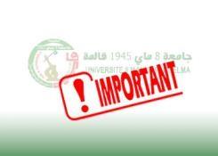 إعلان بخصوص سير الامتحانات 